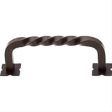 Top Knobs M784 Square Twist D Cabinet Pull 3-3/4" Center to Center Oil Rubbed Bronze