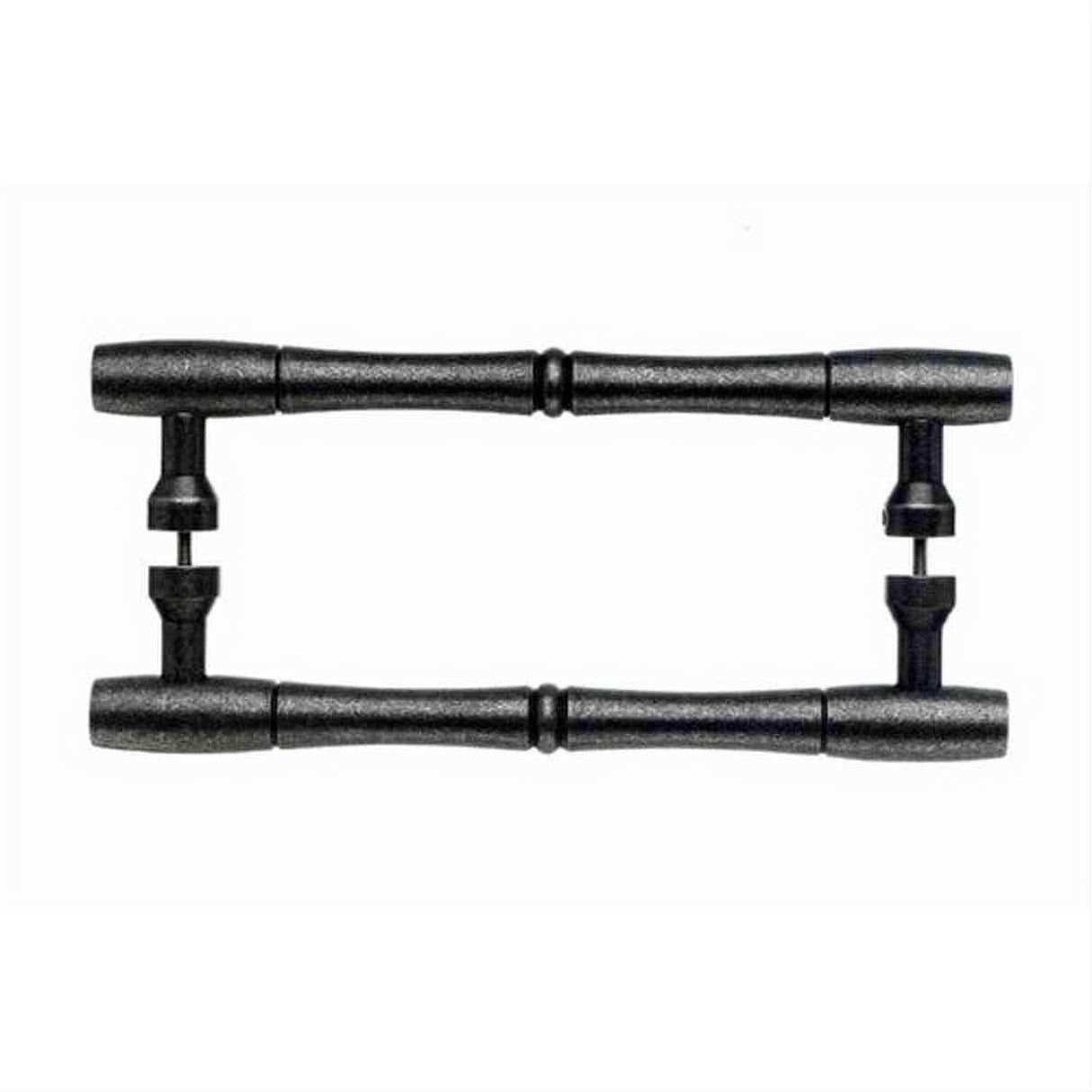Top Knobs M796-8 PAIR Nouveau Bamboo Door Pull Back to Back 8" Center to Center Pewter