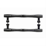 Top Knobs M796-8 PAIR Nouveau Bamboo Door Pull Back to Back 8" Center to Center Pewter