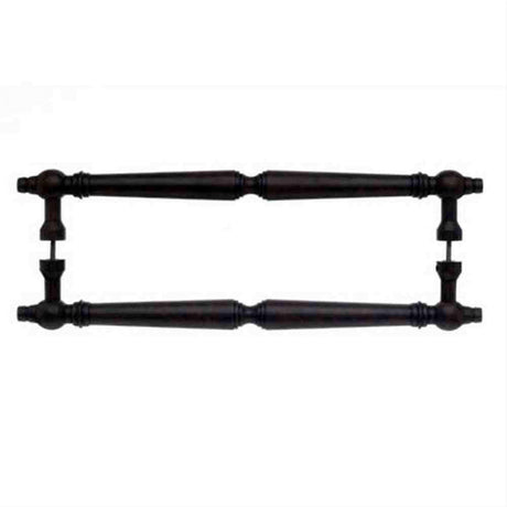 Top Knobs M802-18 PAIR Asbury Door Pull Back to Back 18" Center to Center Patina Rouge
