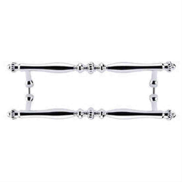 Top Knobs M806-12 Somerset Melon Cabinet Pull / Appliance Pull 12" Center to Center Polished Chrome