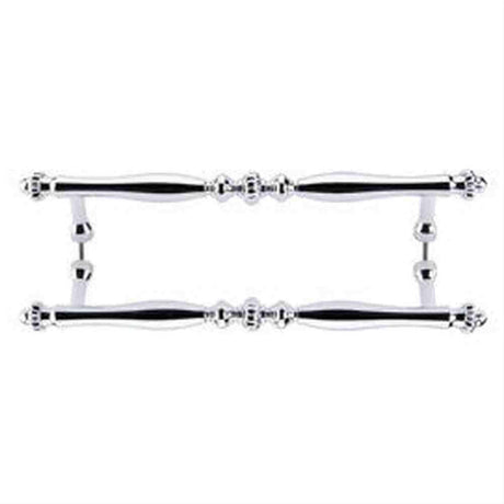 Top Knobs M806-18 Somerset Melon Cabinet Pull / Appliance Pull 18" Center to Center Polished Chrome
