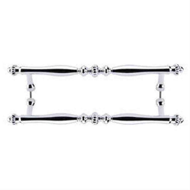 Top Knobs M806-18 Somerset Melon Cabinet Pull / Appliance Pull 18" Center to Center Polished Chrome