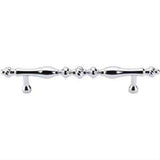 Top Knobs M806-7 Somerset Melon Cabinet Pull 7" Center to Center Polished Chrome