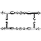 Top Knobs M806-8 PAIR Somerset Melon Door Pull Back to Back 8" Center to Center Polished Chrome