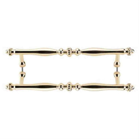 Top Knobs M807-12 Somerset Melon Cabinet Pull / Appliance Pull 12" Center to Center Polished Brass