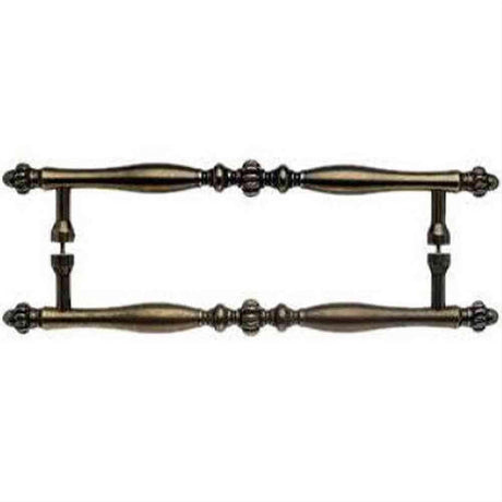 Top Knobs M811-12 PAIR Somerset Melon Door Pull Back to Back 12" Center to Center German Bronze
