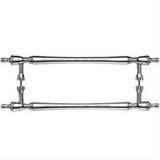 Top Knobs M817-12 pair Somerset Finial Door Pull Back to Back 12" Center to Center Polished Chrome