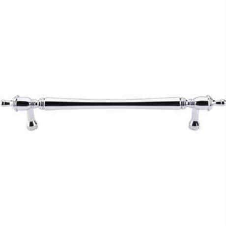 Top Knobs M817-12 Somerset Finial Cabinet Pull / Appliance Pull 12" Center to Center Polished Chrome