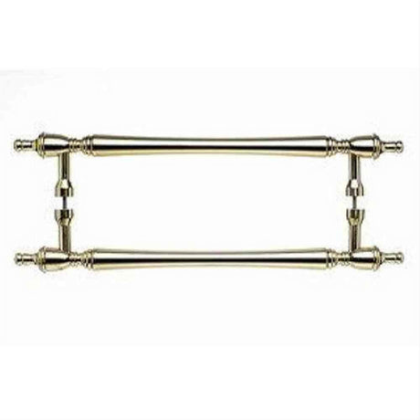 Top Knobs M818-18 Somerset Finial Door Pull Back to Back 18" Center to Center Polished Brass