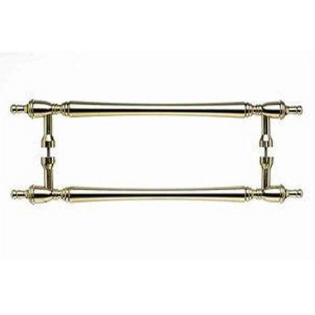Top Knobs M818-18 Somerset Finial Door Pull Back to Back 18" Center to Center Polished Brass