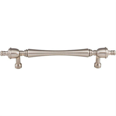 Top Knobs M819-7 M8 Somerset Finial 7" Center to Center Bar Pull Brushed Satin Nickel