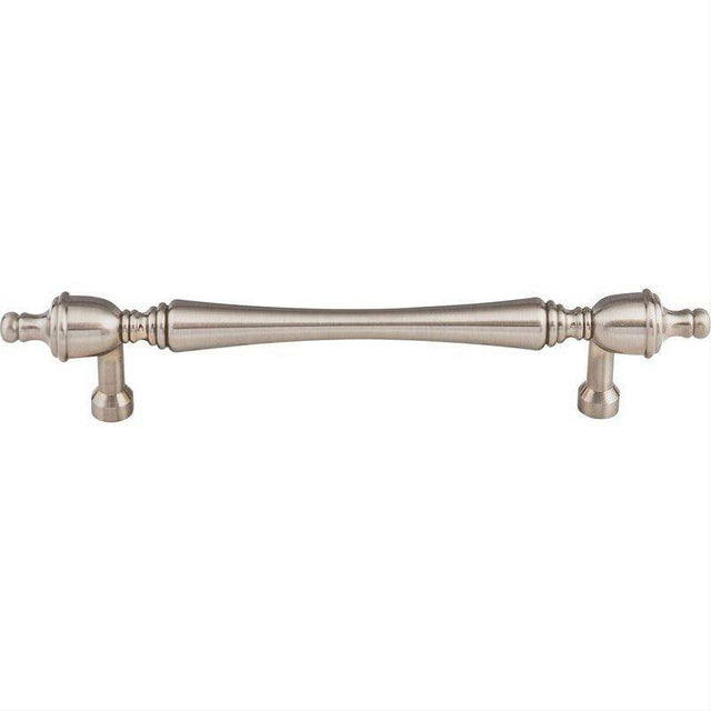 Top Knobs M819-7 M8 Somerset Finial 7" Center to Center Bar Pull Brushed Satin Nickel