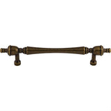 Top Knobs M822-7 M8 Somerset Finial 7" Center to Center Bar Pull German Bronze