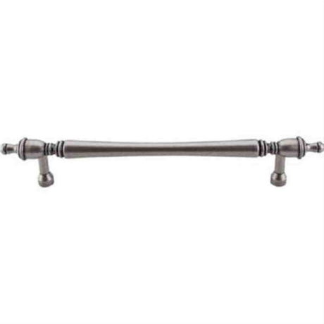 Top Knobs M823-12 Somerset Finial Cabinet Pull / Appliance Pull 12" Center to Center Pewter Antique