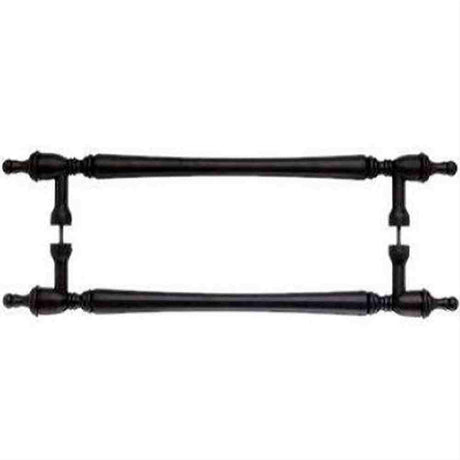 Top Knobs M824-18 PAIR Somerset Finial Door Pull Back to Back 18" Center to Center Patina Rouge