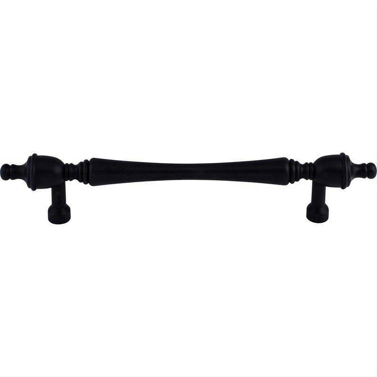 Top Knobs M825-7 M8 Somerset Finial 7" Center to Center Bar Pull Patina Black