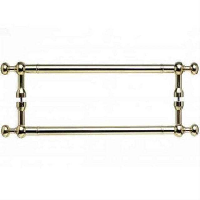 Top Knobs M828-12 PAIR Somerset Weston Door Pull Back to Back 12" Center to Center Polished Brass