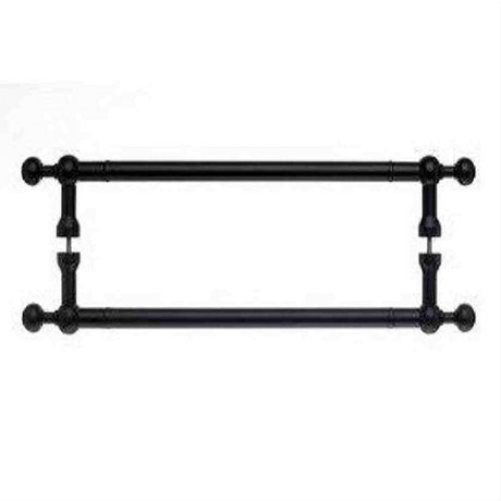 Top Knobs M836-12 PAIR Somerset Weston Door Pull Back to Back 12" Center to Center Patina Black