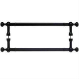 Top Knobs M836-18 PAIR Somerset Weston Door Pull Back to Back 18" Center to Center Patina Black