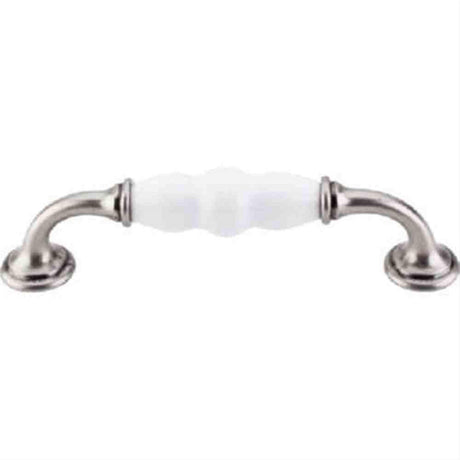 Top Knobs M84 Ceramic D-Pull 5-1/16" Center to Center Pewter Antique