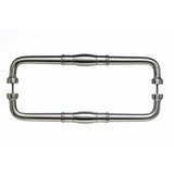 Top Knobs M841-18 PAIR Normandy Door Pull Back to Back 18" Center to Center Brushed Satin Nickel