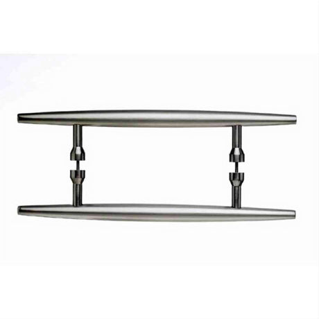 Top Knobs M850-8 PAIR Nouveau Arrow Door Pull Back to Back 8" Center to Center Brushed Satin Nickel