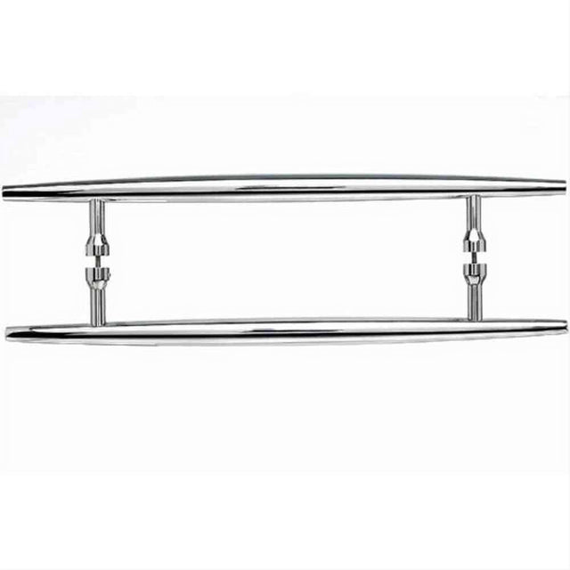 Top Knobs M851-12 pair Nouveau Arrow Door Pull Back to Back 12" Center to Center Polished Chrome
