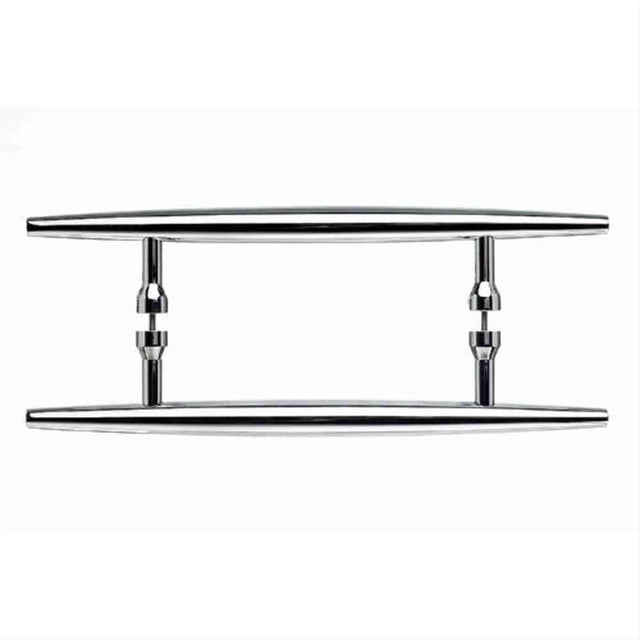 Top Knobs M851-8 pair Nouveau Arrow Door Pull Back to Back 8" Center to Center Polished Chrome