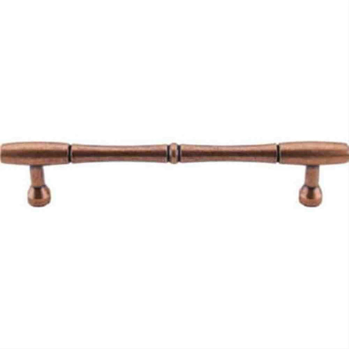 Top Knobs M856-7 Nouveau Bamboo Cabinet Pull 7" Center to Center Old English Copper