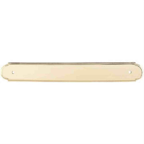 Top Knobs M876 Plain Back Plate 12" Center to Center Polished Brass