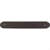 Top Knobs M878 Plain Back Plate 12" Center to Center Rust