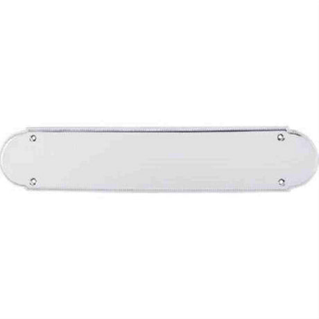 Top Knobs M887 Beaded Push Plate 15" Polished Chrome