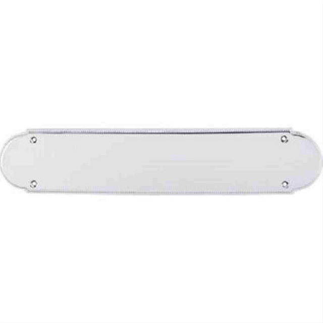 Top Knobs M887 Beaded Push Plate 15" Polished Chrome