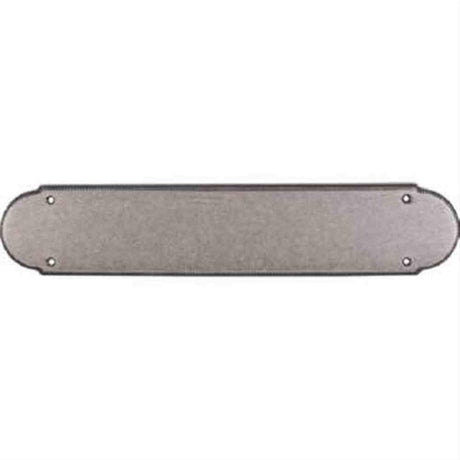 Top Knobs M893 Beaded Push Plate 15" Pewter Antique