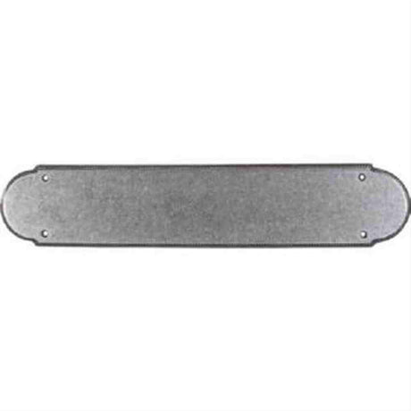 Top Knobs M896 Beaded Push Plate 15" Pewter