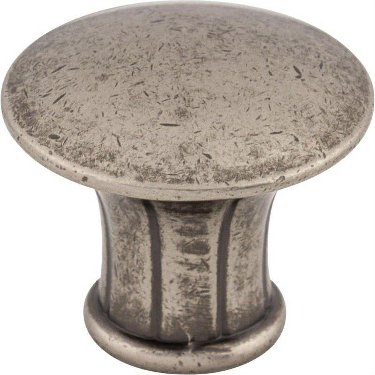 Top Knobs M911 Lund 1 1/4" Diameter Mushroom Cabinet Knob Pewter Antique