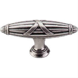 Top Knobs M929 Ribbon & Reed T-Pull 2 3/4" Pewter Antique