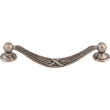 Top Knobs M93 Ribbon & Reed 5 1/16" Center to Center Drop Cabinet Pull