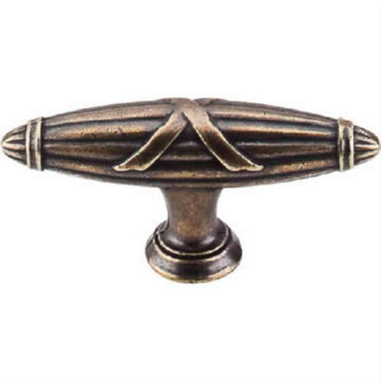 Top Knobs M930 Ribbon & Reed T-Pull 2 3/4" German Bronze