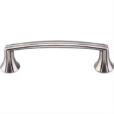 Top Knobs M956 Rue Cabinet Pull 3-3/4" Center to Center Pewter Antique