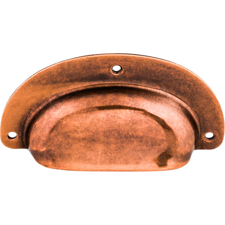 Top Knobs M213 Mayfair 3 hole Center to Center Cup/Bin Pull Old English Copper
