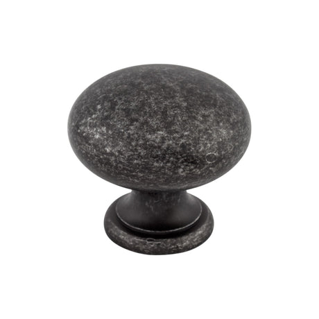 Top Knobs M283 Mushroom 1 1/4" Diameter Round Knob Black Iron