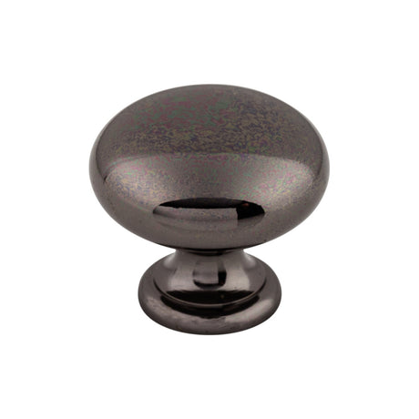 Top Knobs M282 Mushroom 1 1/4" Diameter Round Knob Black Nickel