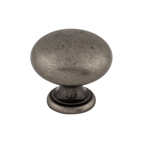 Top Knobs M286 Mushroom 1 1/4" Diameter Round Knob Pewter Antique