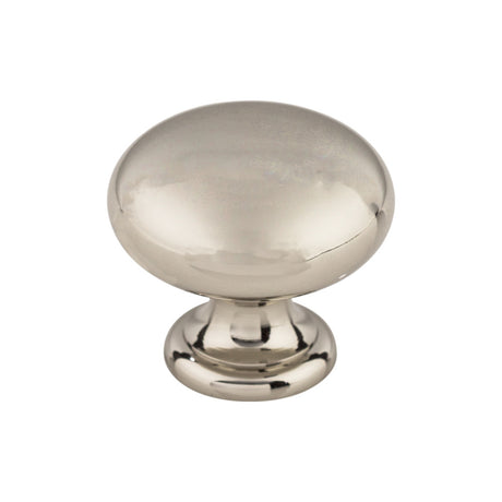 Top Knobs M1312 Asbury 1 1/4" Diameter Mushroom Knob Polished Nickel