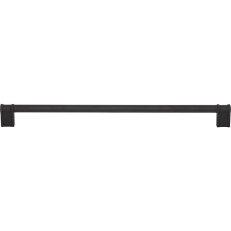 Top Knobs TK3387BLK Newburn 12" Center to Center Bar Pull Flat Black