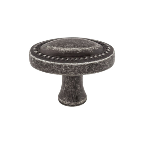 Top Knobs M348 Oval Rope 1 1/4" Length Oval Knob Black Iron