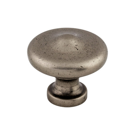 Top Knobs M1229 Peak 1 5/16" Diameter Round Knob Pewter Antique