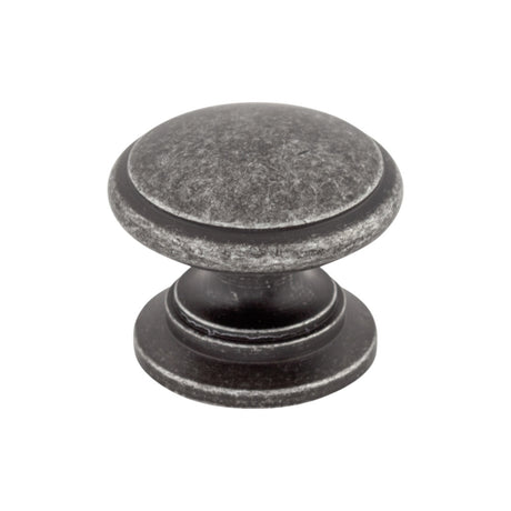 Top Knobs M353 Ray 1 1/4" Diameter Round Knob Black Iron